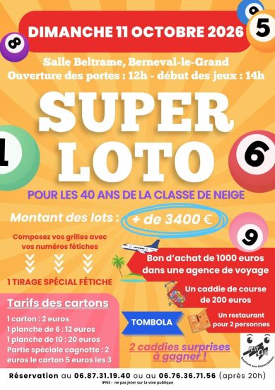 Affiche A3 de l'évènement